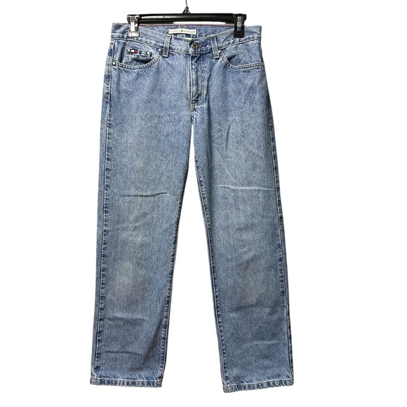 Tommy Hilfiger Jeans Boyfriend Fit Y2K Vintage 2003 High Rise Size 2 Medium Wash - Picture 1 of 11
